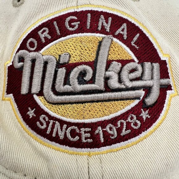 Disney Mickey Mouse Baseball Flop Cap Hat Original Since 1928 Embroidered Logo - Picture 2 of 15
